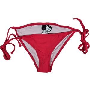 Fredricks of‎ Hollywood Cheeky Bikini Bottoms Geranium Red Size L